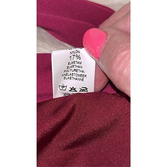 Iris & Ink Women’s Halter Tie Berry Bikini size Small. - Picture 8 of 10